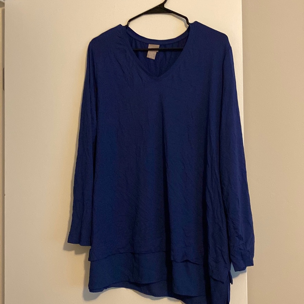 Blue tunic from Chicos in a size 3